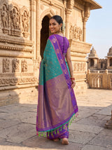 MIMOSA Sapphire Saree Saree — pose 7 styling detail