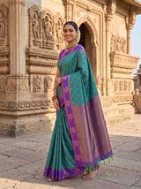 MIMOSA Sapphire Saree Saree — pose 9 styling detail
