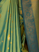 MIMOSA Green Saree Saree — fleets shot full lifestyle