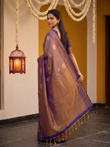 MIMOSA Grey Saree Saree — pose 6 styling detail