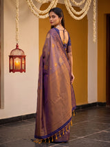 MIMOSA Grey Saree Saree — pose 9 styling detail