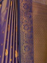 MIMOSA Grey Saree Saree — fleets shot full lifestyle