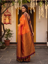 MIMOSA Mustard Saree Saree — pose 6 styling detail
