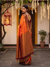 MIMOSA Mustard Saree Saree — pose 9 styling detail