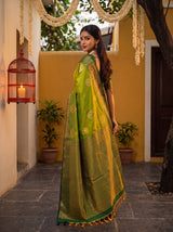 MIMOSA Olive Saree Saree — pose 9 styling detail