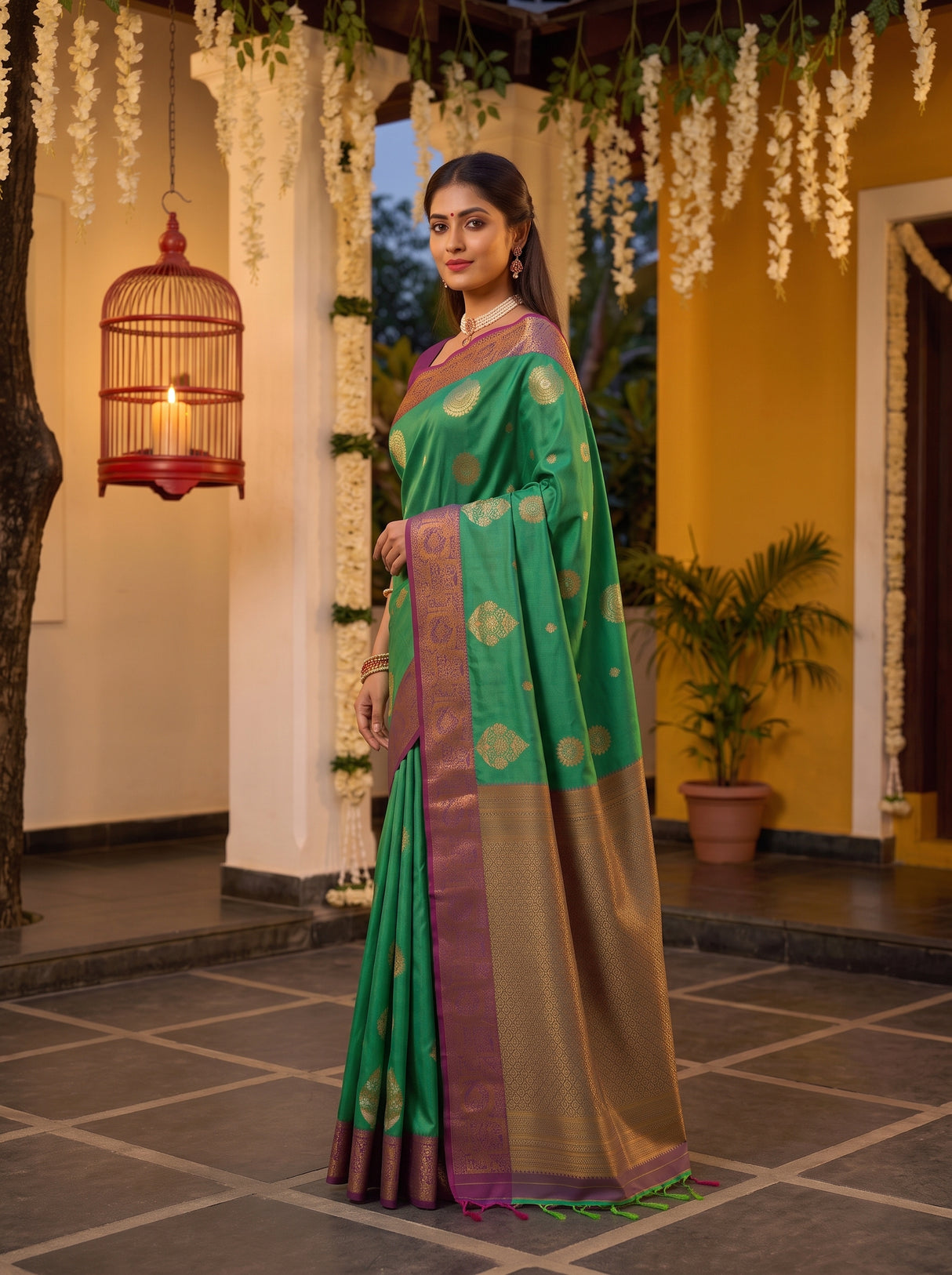 MIMOSA Rama Saree Saree — pose 5 styling detail