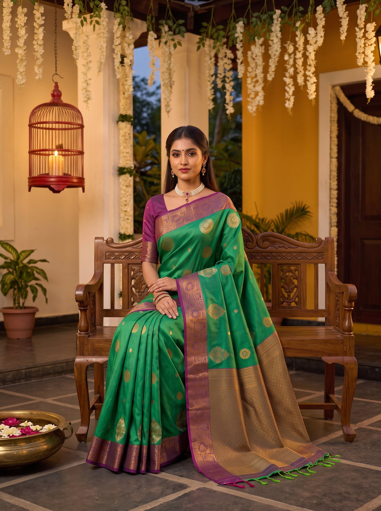 MIMOSA Rama Saree Saree — pose 8 styling detail