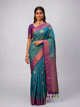 MIMOSA Sapphire Saree Saree — pose 10 styling detail