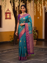 MIMOSA Sapphire Saree Saree — pose 4 styling detail