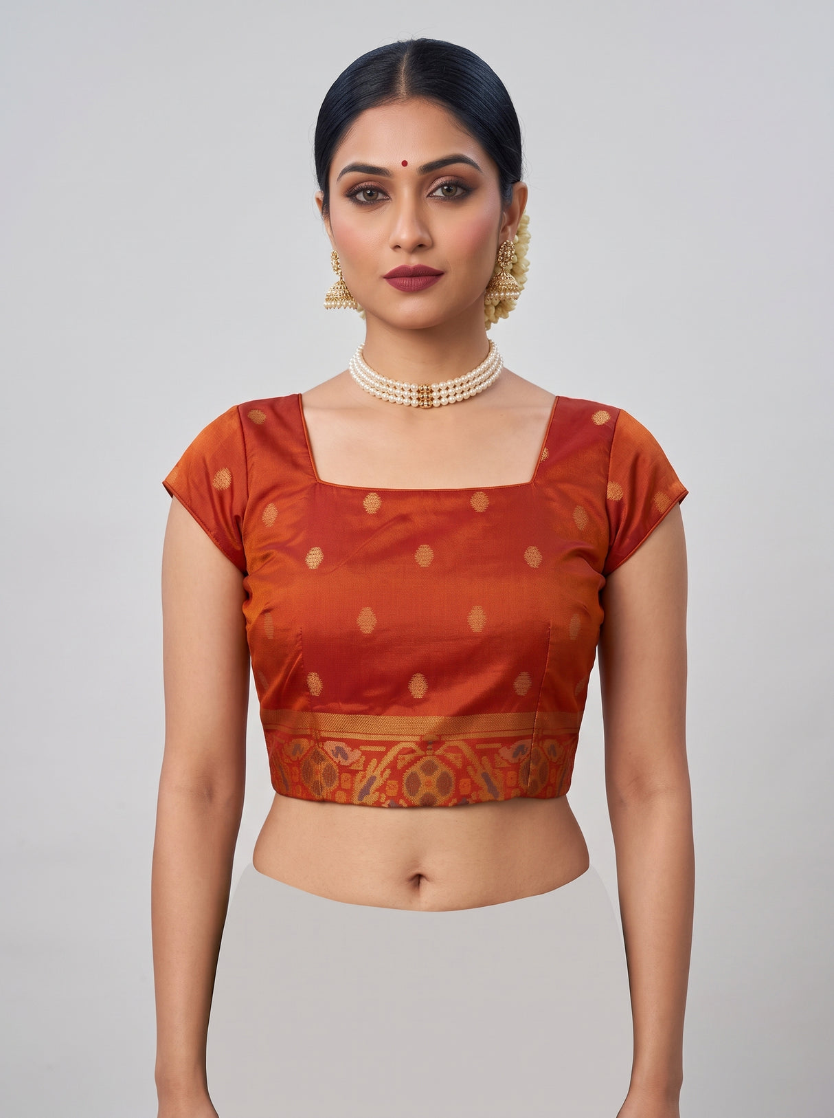 MIMOSA Chiku Saree Saree — blouse close-up
