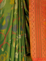 MIMOSA Green Saree Saree — fleets shot full lifestyle