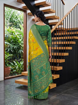 MIMOSA Olive Saree Saree — pose 2 styling detail