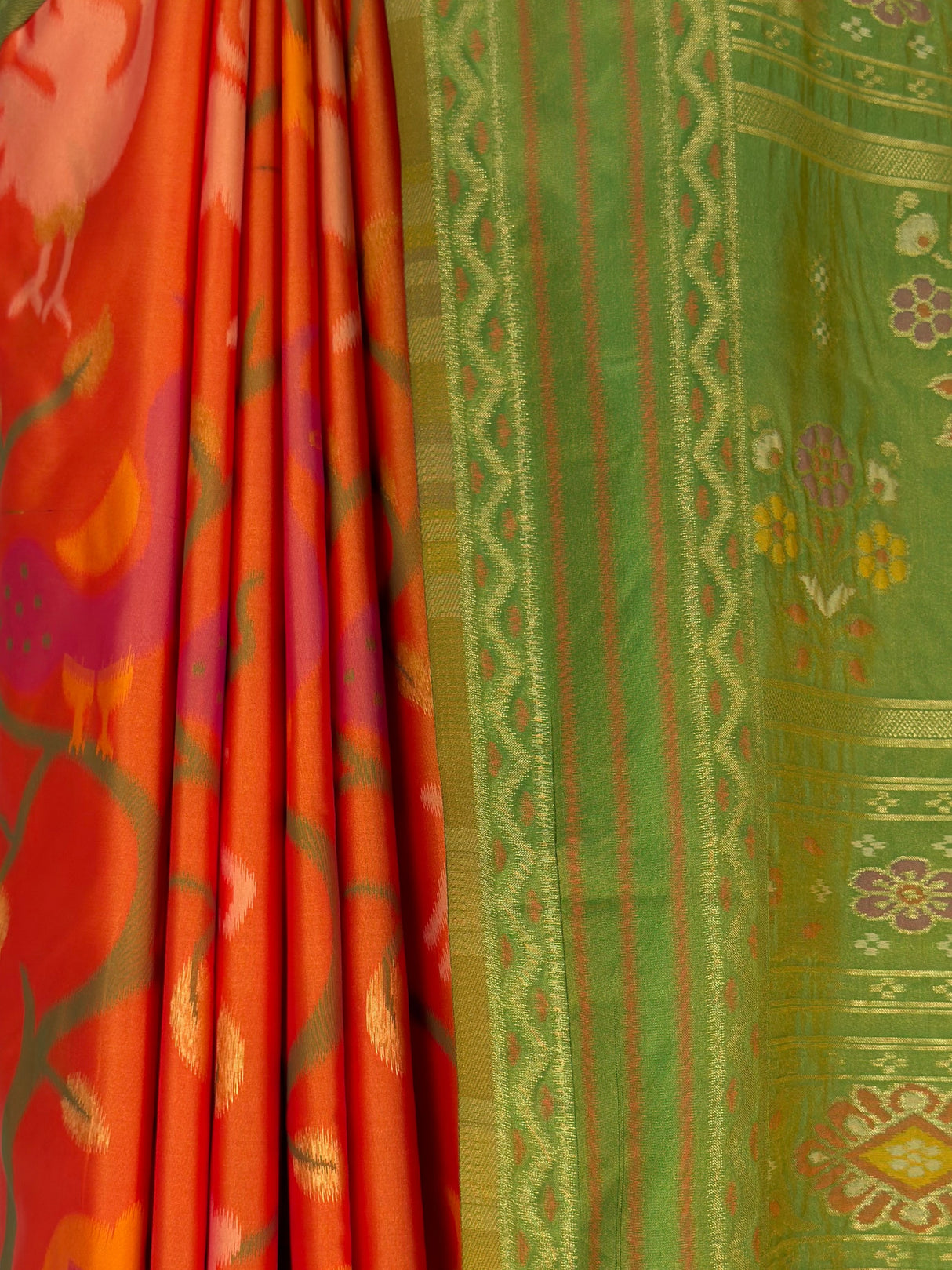 MIMOSA Orange Saree Saree — fleets shot full lifestyle