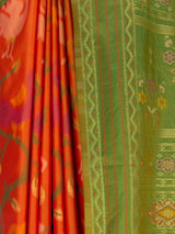 MIMOSA Orange Saree Saree — fleets shot full lifestyle