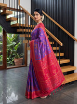 MIMOSA Purple Saree Saree — pose 5 styling detail