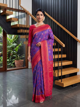 MIMOSA Purple Saree Saree — pose 7 styling detail