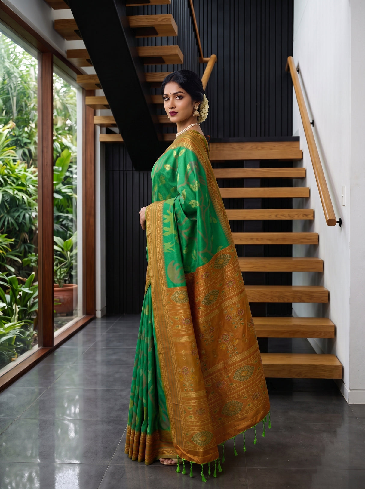 MIMOSA Rama Saree Saree — pose 4 styling detail