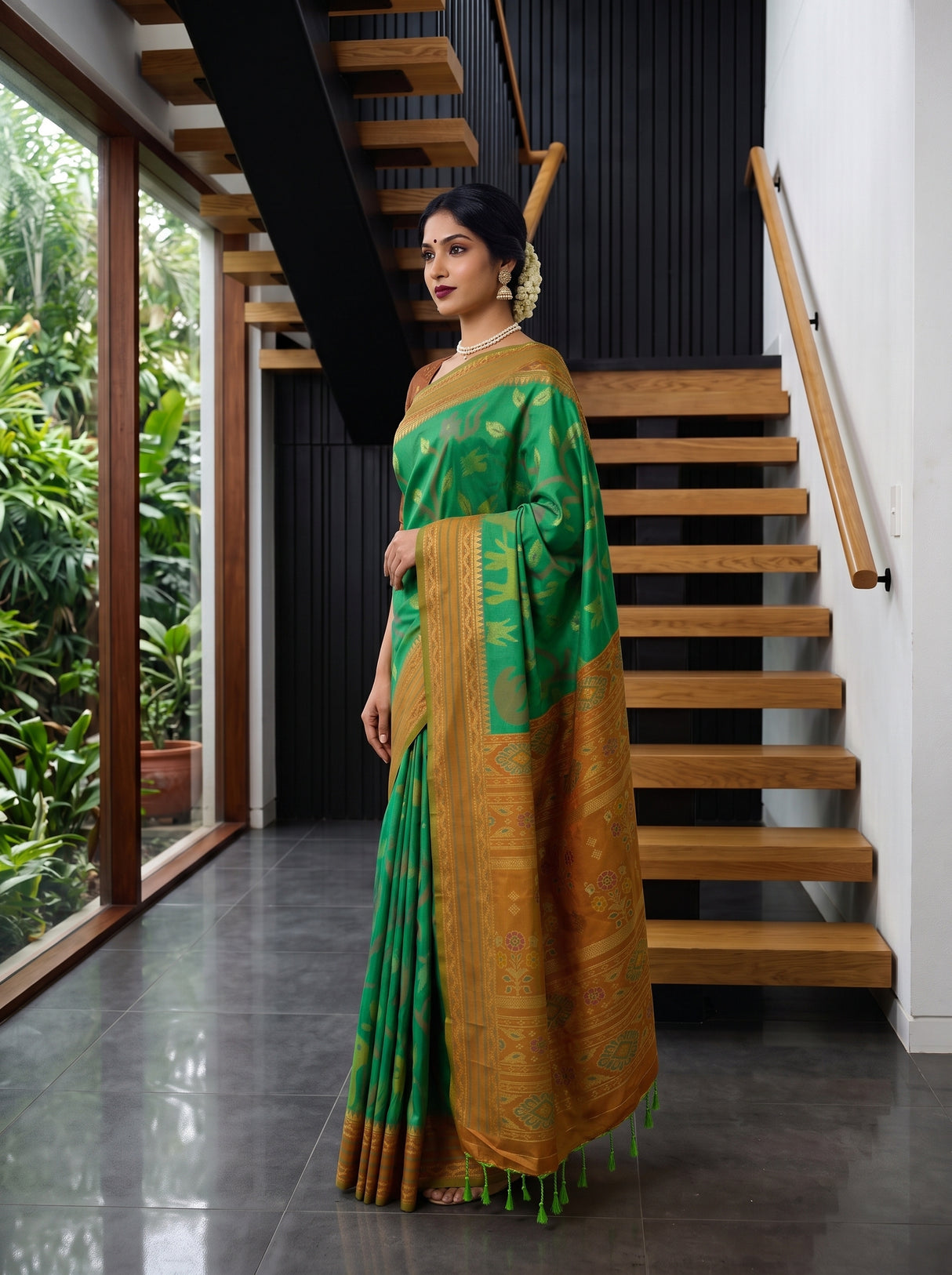 MIMOSA Rama Saree Saree — pose 5 styling detail