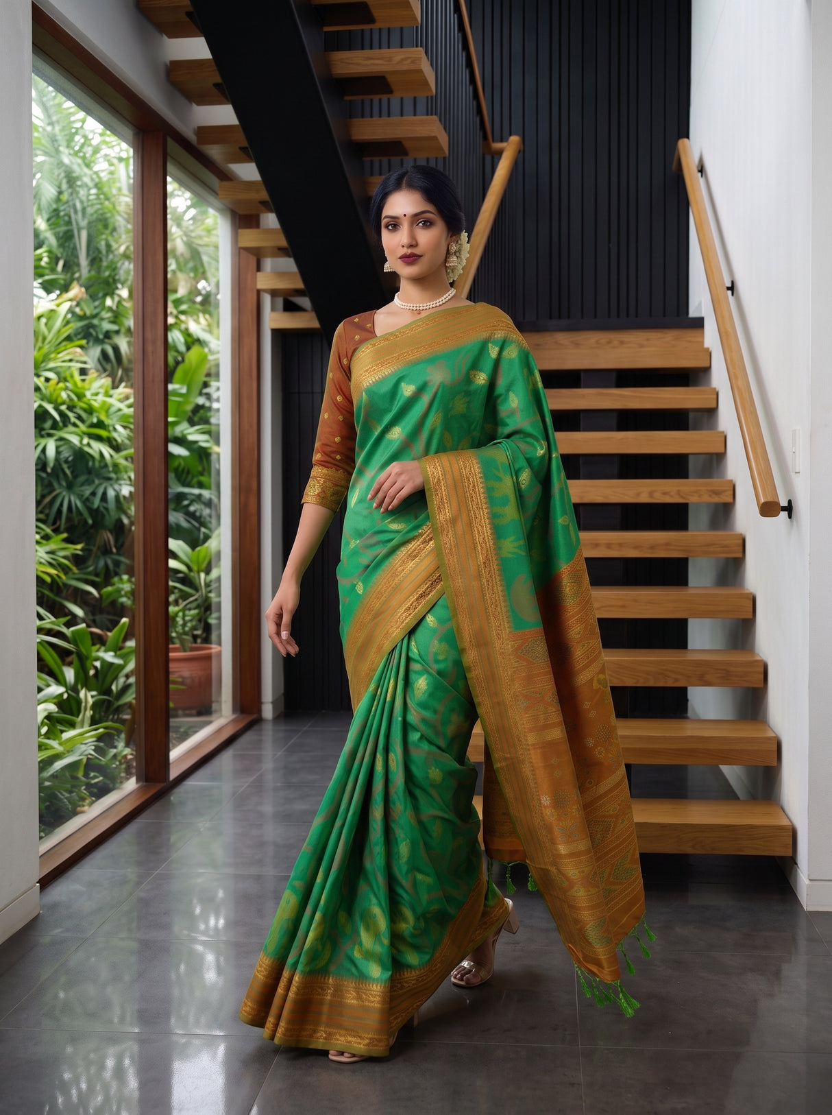 MIMOSA Rama Saree Saree — pose 7 styling detail