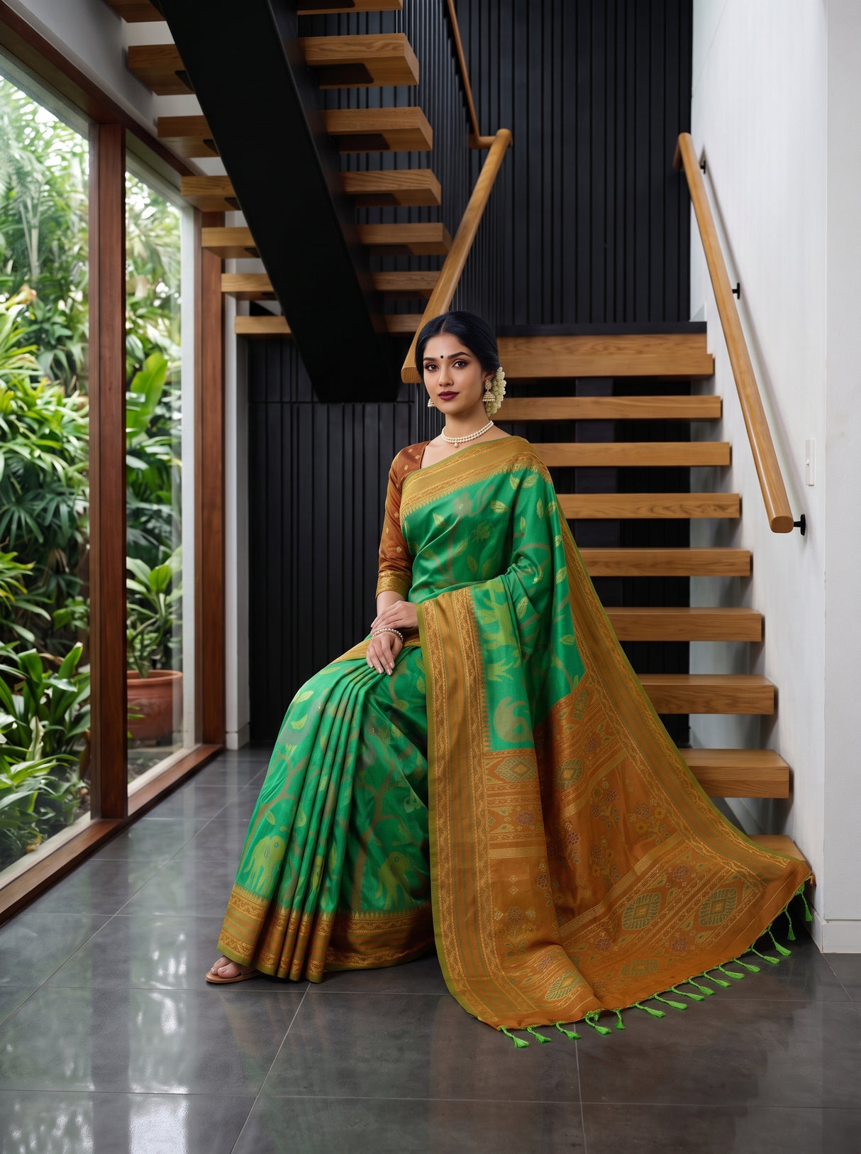 MIMOSA Rama Saree Saree — pose 8 styling detail