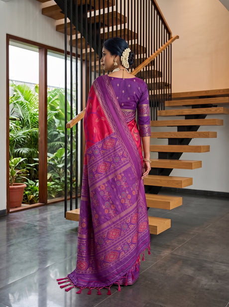 MIMOSA Rani Saree Saree — pose 2 styling detail