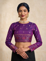 MIMOSA Rani Saree Saree — blouse close-up
