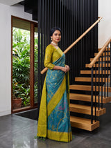 MIMOSA Sapphire Saree Saree — pose 5 styling detail