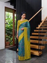 MIMOSA Sapphire Saree Saree — pose 6 styling detail
