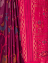 MIMOSA Wine Saree Saree — fleets shot full lifestyle