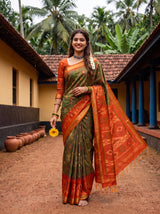 MIMOSA Chiku Saree Saree — pose 9 styling detail