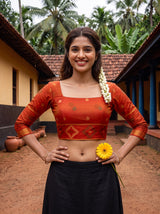 MIMOSA Chiku Saree Saree — blouse close-up