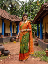 MIMOSA Green Saree Saree — pose 9 styling detail
