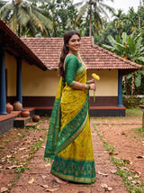 MIMOSA Olive Saree Saree — pose 5 styling detail