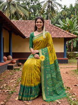 MIMOSA Olive Saree Saree — pose 8 styling detail