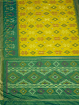 MIMOSA Olive Saree Saree — pallu and zari work detail