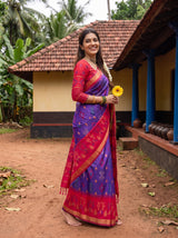 MIMOSA Purple Saree Saree — pose 5 styling detail