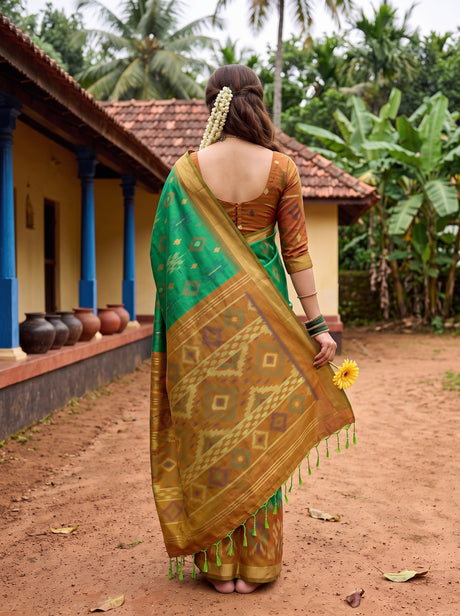 MIMOSA Rama Saree Saree — pose 2 styling detail