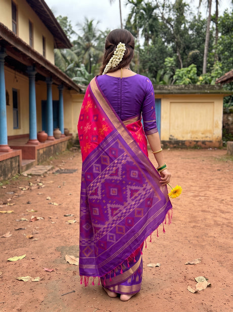 MIMOSA Rani Saree Saree — pose 2 styling detail