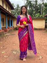 MIMOSA Rani Saree Saree — pose 6 styling detail