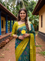 MIMOSA Sapphire Saree Saree — pose 10 styling detail