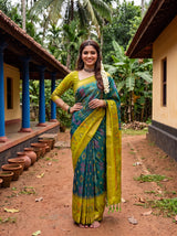 MIMOSA Sapphire Saree Saree — pose 4 styling detail