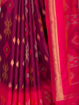 MIMOSA Wine Saree Saree — fleets shot full lifestyle