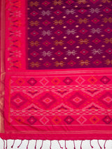 MIMOSA Wine Saree Saree — pallu and zari work detail