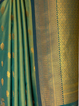 MIMOSA Green Saree Saree — fleets shot full lifestyle