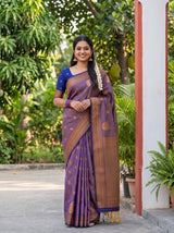 MIMOSA Grey Saree Saree — pose 4 styling detail
