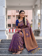 MIMOSA Grey Saree Saree — pose 8 styling detail