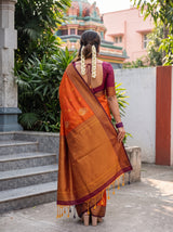 MIMOSA Mustard Saree Saree — pose 2 styling detail