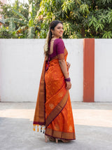 MIMOSA Mustard Saree Saree — pose 5 styling detail