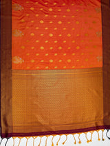 MIMOSA Mustard Saree Saree — pallu and zari work detail