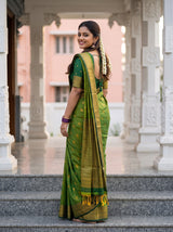 MIMOSA Olive Saree Saree — pose 7 styling detail